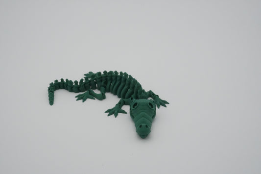 Articulating 3D Printed Skeleton Crocodile